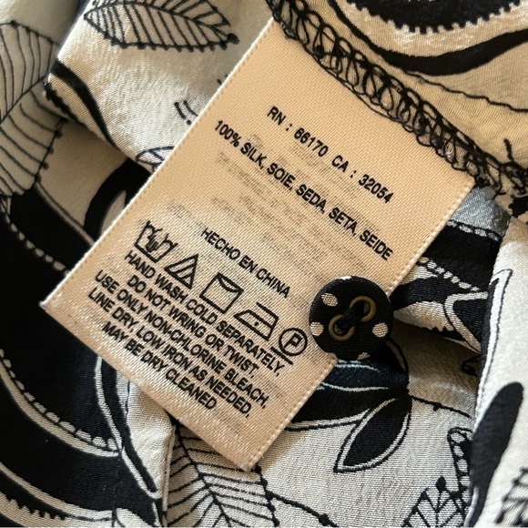 Anthropologie Postcard Here & There Women's Small Lotus Blouse - Picture 6 of 10